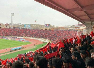 استادیوم یادگار امام تبریز 2 ساعت مانده به آغاز بازی پر شد